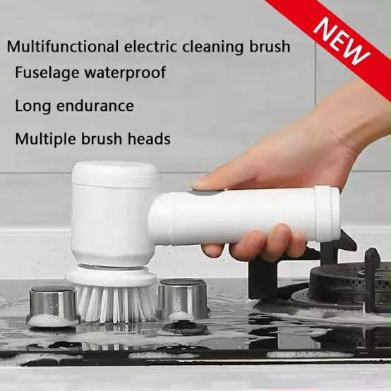 Scrubix Electric Spin Scrubber – 5-in-1 Power Cleaning Brush